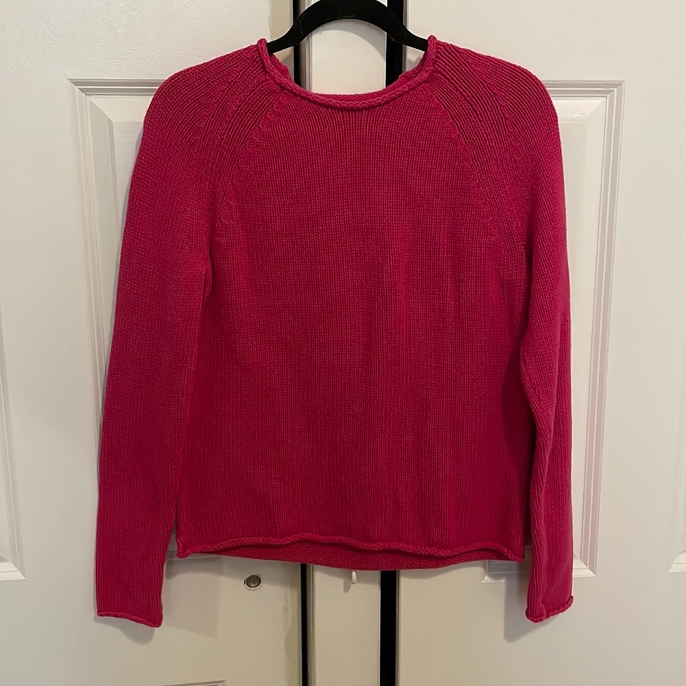 J. Crew Hot pink sweater